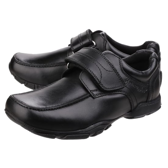 Hush Puppies Freddy 2 Junior Leren Jongens Zwarte Schoenen - Image 6