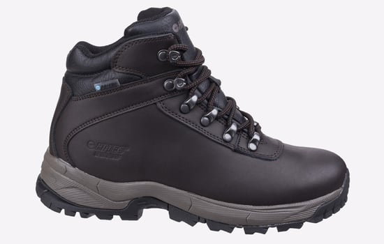 Hi-Tec Eurotrek Lite Waterproof Faux Leren Heren Donker Chocolade Wandelschoenen - Image 1