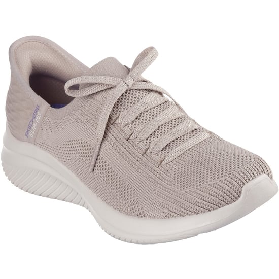 Skechers Ultra Flex 3.0 Brilliant Path Textiele Dames Taupe Sneakers - Image 1