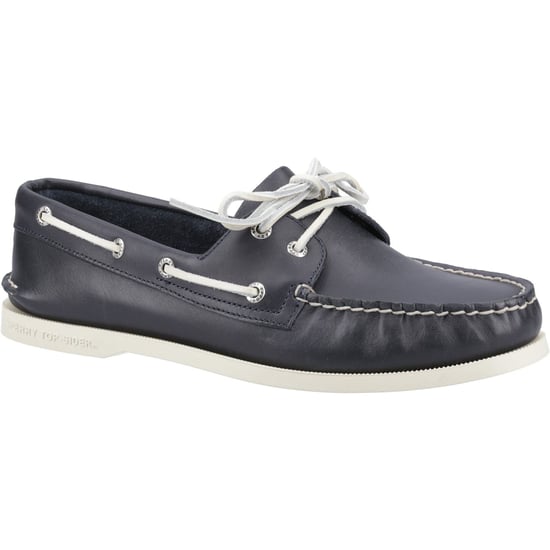 Sperry Authentieke 2 Oog Leer Heren Marineblauwe Bootschoenen - Image 1