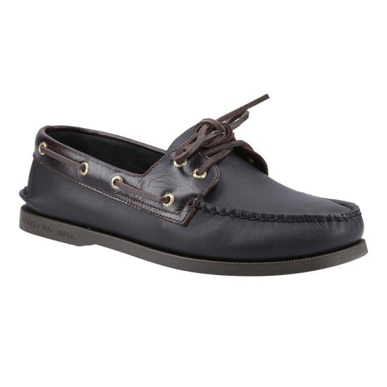 Sperry Authentic 2 Eye Leder Mannelijke Amaretto/Zwarte Bootsschoenen - Image 6