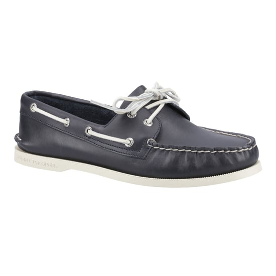 Sperry Authentieke 2 Oog Leer Heren Marineblauwe Bootschoenen - Image 6