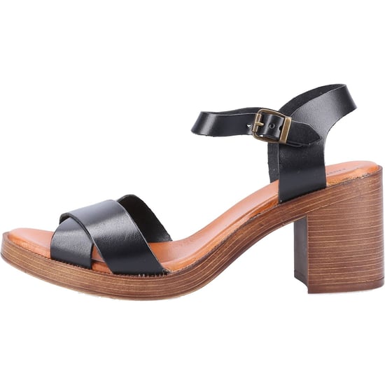 Hush Puppies Georgia Lederen Zwarte Sandalen voor Dames - Image 5