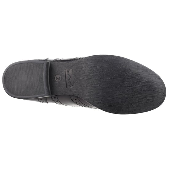 Hush Puppies Kada Junior Leren Meisjes Zwarte Brogues - Image 4