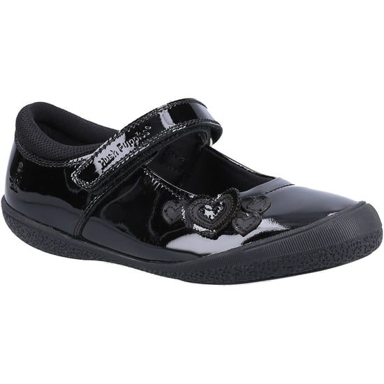 Hush Puppies ROSANNA PATENT JUNIOR Leren Meisjesschoenen Zwart - Image 1