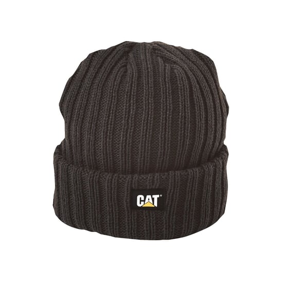 Caterpillar Rib Horloge Unisex Volwassenen Zwarte Beanie Muts - Image 1