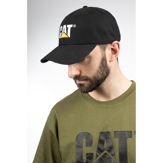 Caterpillar Merken Katoen Unisex Volwassenen Zwarte Baseball Caps - Image 1