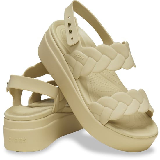 Dames Crocs Brklyn Wvn Upr in Chai - Image 3