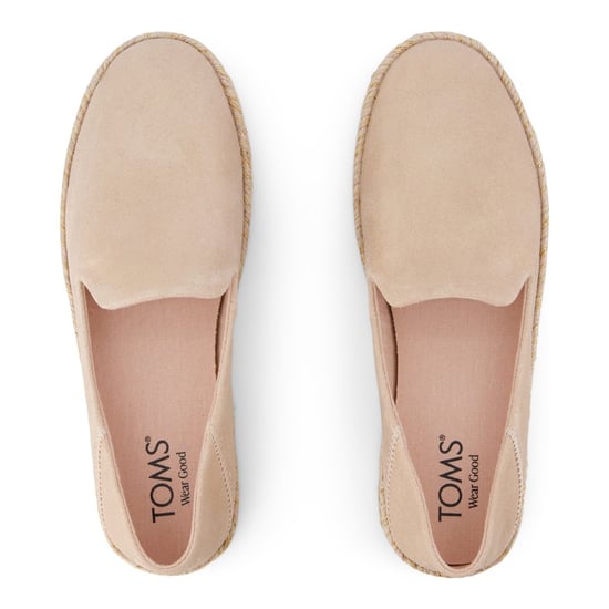 TOMS Carolina Leren Dames Espadrilles in Lichtroze - Image 4