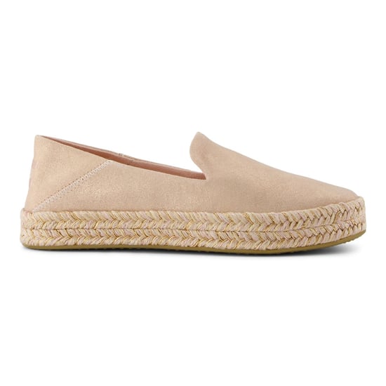 TOMS Carolina Leren Dames Espadrilles in Lichtroze - Image 5