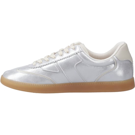TOMS Collins Leren Dames Zilveren Sneakers - Image 5