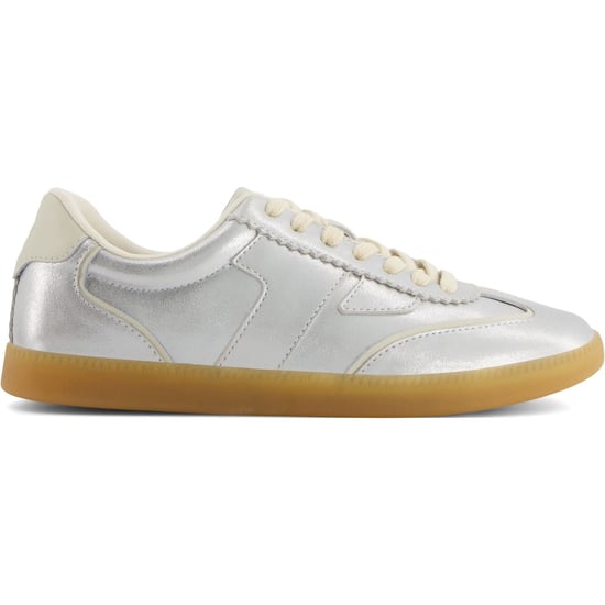 TOMS Collins Leren Dames Zilveren Sneakers - Image 6