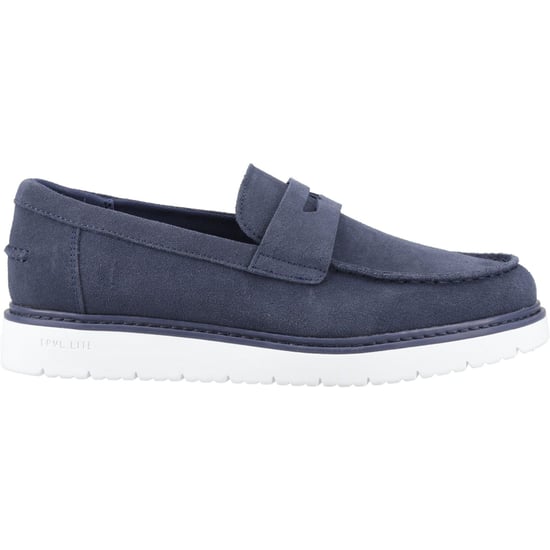 TOMS Navi TRVL LITE Havana Leren Mannen Navy Instappers - Image 5