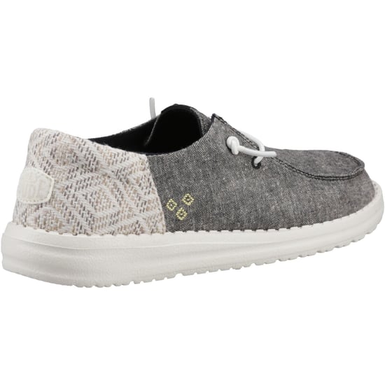 HEYDUDE Wendy Funk Surf Baja Katoenmix Dames Zwart/Multi Mocassins Schoenen - Image 2