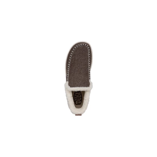HEYDUDE Denny Wol Faux Schapenvacht Dames Walnoot Boots - Image 4