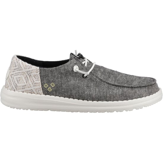 HEYDUDE Wendy Funk Surf Baja Katoenmix Dames Zwart/Multi Mocassins Schoenen - Image 5