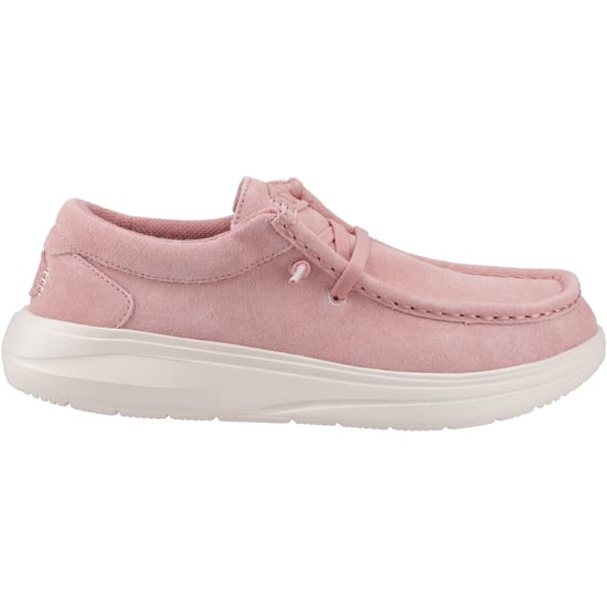 HEYDUDE Wendy COMF Suède Leren Dames Roze Pink/Flonkerend Pink Mocassinschoenen - Image 5