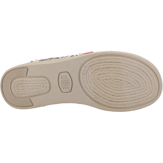 HEYDUDE Wendy Espadrille Retro Palm Katoenmix Dames Downtown Bruin/Egret Espadrilles - Image 3