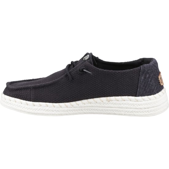 HEYDUDE Wendy Espadrille Geweven Katoenmix Dames Zwarte Espadrilles - Image 4