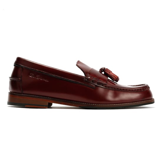 Ben Sherman Sid Brush Off Leer Heren Bordeaux Suede Instapschoenen - Image 5