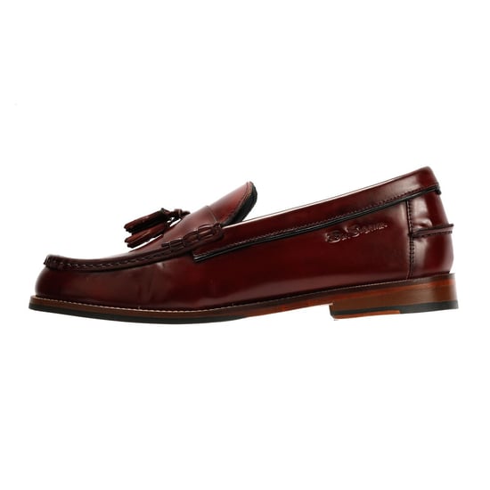 Ben Sherman Sid Brush Off Leer Heren Bordeaux Suede Instapschoenen - Image 6