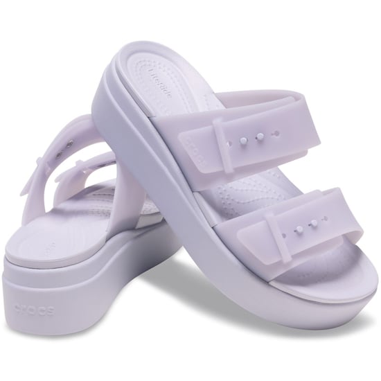 Crocs Brooklyn Buckle Low Dames Paars Maan Sandalen - Image 3