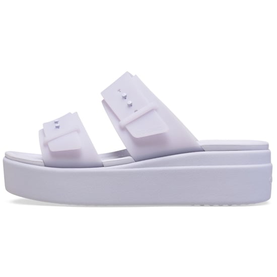 Crocs Brooklyn Buckle Low Dames Paars Maan Sandalen - Image 6