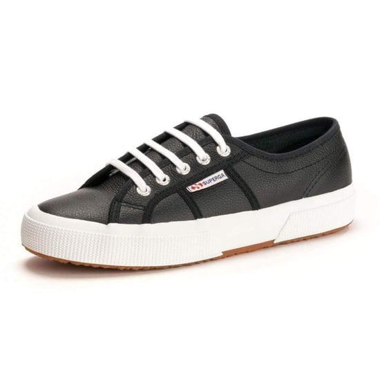 Superga 2750 Leren Heren Zwarte/Witte Sneakers - Image 1