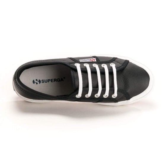 Superga 2750 Leren Heren Zwarte/Witte Sneakers - Image 3