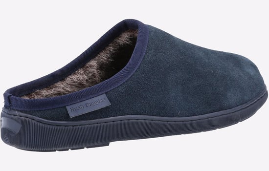 Hush Puppies Ashton Suède Heren Pantoffels In Marineblauw - Image 3
