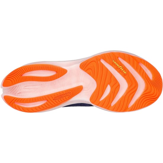 Skechers Performance GO RUN Ride 12 Textiel Heren Navy/Oranje Sneakers - Image 2
