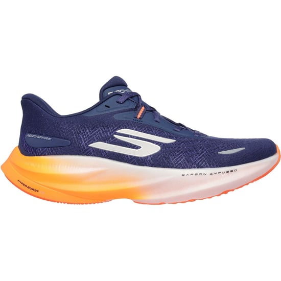 Skechers Performance GO RUN Ride 12 Textiel Heren Navy/Oranje Sneakers - Image 5