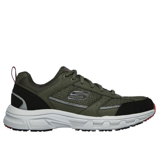 Skechers Oak Canyon Verketta Leren Heren Sneakers Olijf/Zwart - Image 5