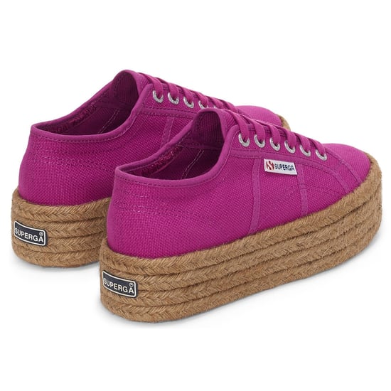 Superga 2790 Touw 100% Katoen Dames Violet Paars Trainers - Image 2