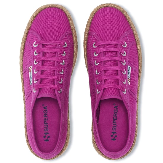 Superga 2790 Touw 100% Katoen Dames Violet Paars Trainers - Image 4
