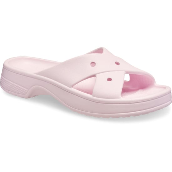 Crocs Classic Cross Strap Thermoplastische Dames Roze Melk Sandalen - Image 1