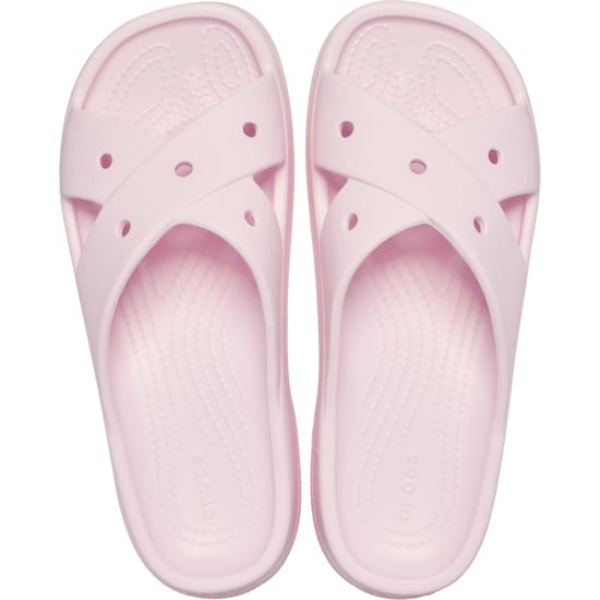 Crocs Classic Cross Strap Thermoplastische Dames Roze Melk Sandalen - Image 5