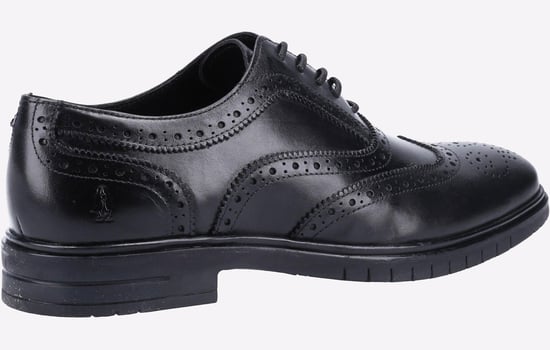 Hush Puppies Santiago Zwarte Leren Veterschoenen Voor Heren - Image 3