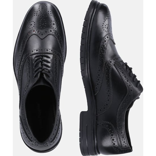 Hush Puppies Santiago Zwarte Leren Veterschoenen Voor Heren - Image 6