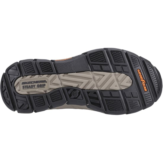 Skechers Gerespecteerde Elgin Leren Mannen Donkerbruine Brede Pas Moccasins Schoenen - Image 3