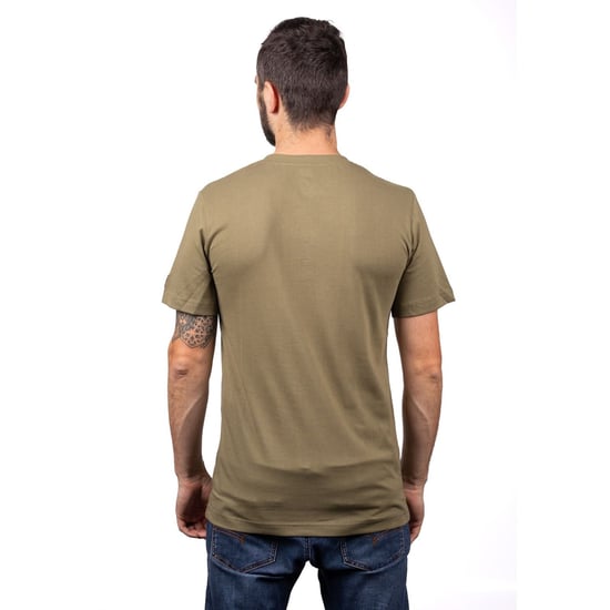 Caterpillar Essentials Korte Mouwen Katoenen Groene T-shirts voor Mannen - Image 2