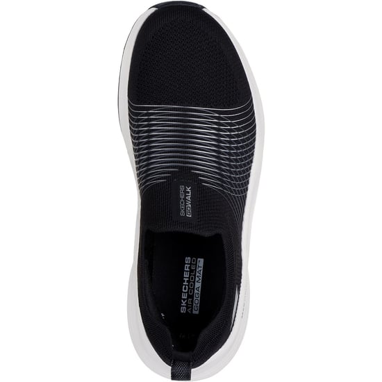 Skechers GO WALK Max Walker Sally Textiel Dames Zwart/Wit Sneakers - Image 3