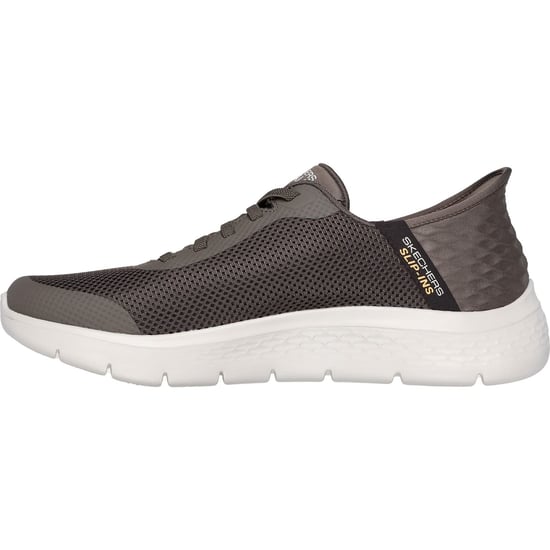 Skechers GO WALK Flex Hands Up Textiel Heren Bruine Sneakers - Image 4