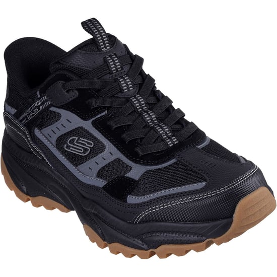 Skechers Vigor AT Leren Heren Wandelschoenen Zwart - Image 1