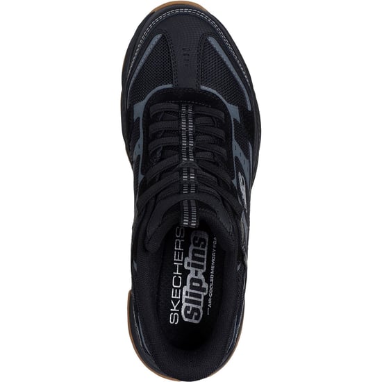 Skechers Vigor AT Leren Heren Wandelschoenen Zwart - Image 3