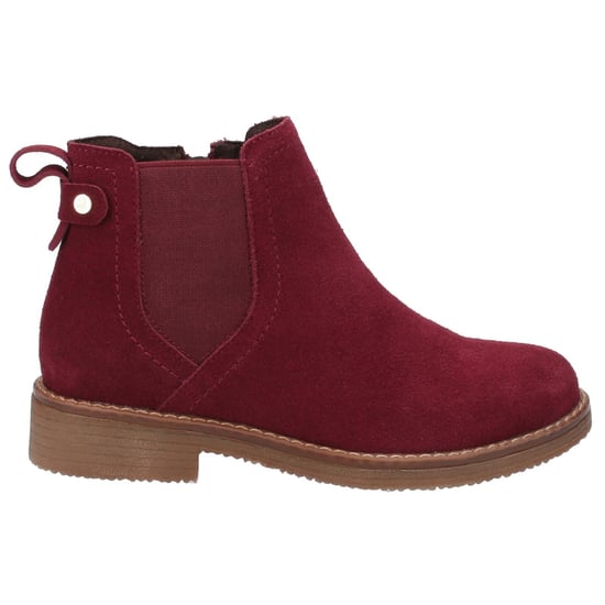 Hush Puppies Maddy Suède Dames Bordo Boots - Image 4