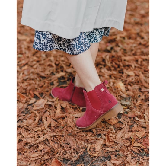 Hush Puppies Maddy Suède Dames Bordo Boots - Image 6