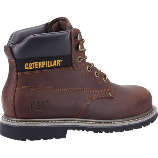 Caterpillar Powerplant Nubuck Bruin Brede Pasvorm Veiligheidslaarzen - Image 2