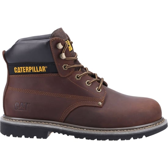 Caterpillar Powerplant Nubuck Bruin Brede Pasvorm Veiligheidslaarzen - Image 5