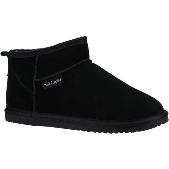 Hush Puppies Ashanti Suède Vrouwen Pantoffels Zwart - Image 1